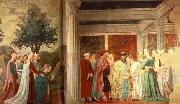 Piero della Francesca Adoration of the Holy Wood and the Meeting of Solomon and Queen of Sheba oil painting